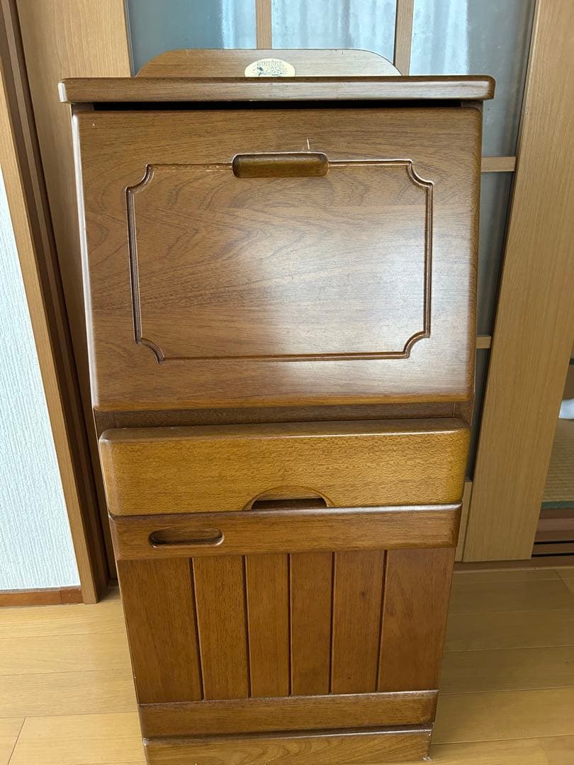 木製電話台　レトロ