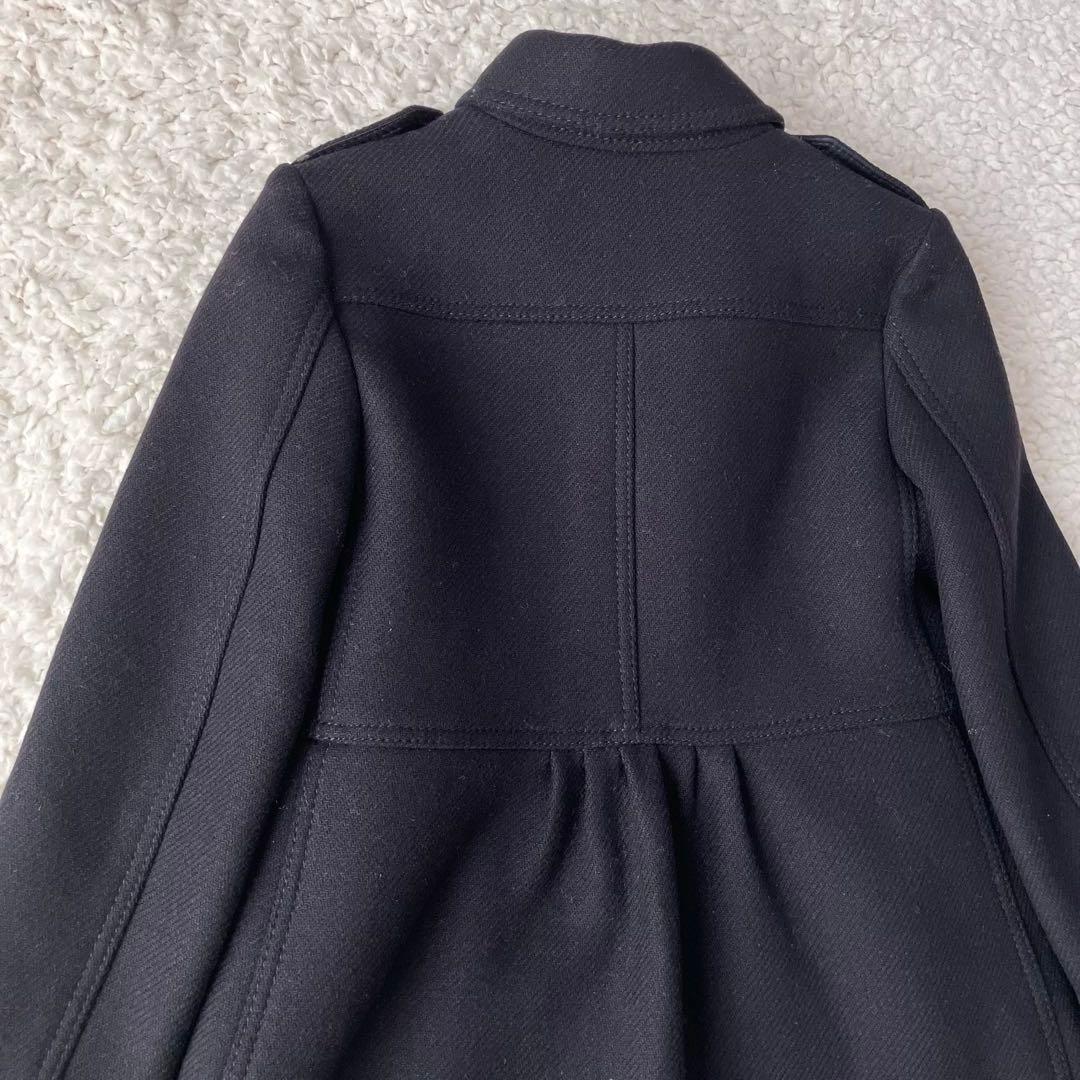 【美品】バーバリー チルドレン　カシミヤ&羊毛混 Pコート　ノバチェック　110