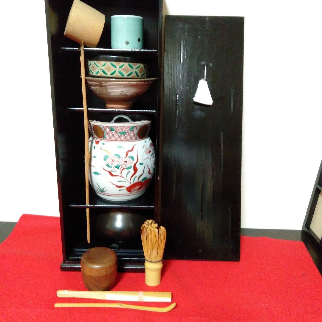 漆塗　短冊茶箱