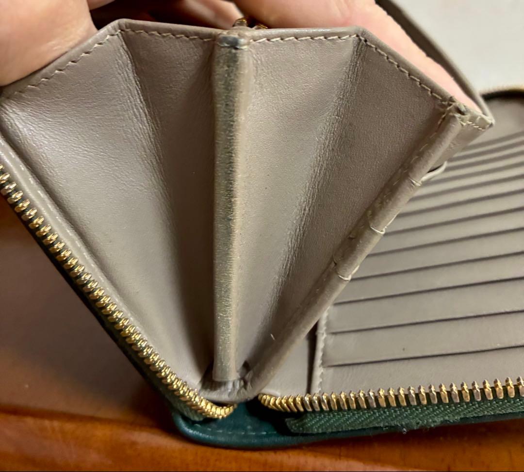 muta ムータ ガルーシャ 長財布 LARGE ZIP グリーン 付属品完備