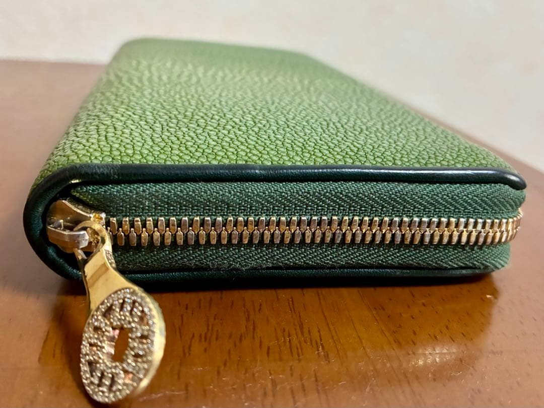 muta ムータ ガルーシャ 長財布 LARGE ZIP グリーン 付属品完備