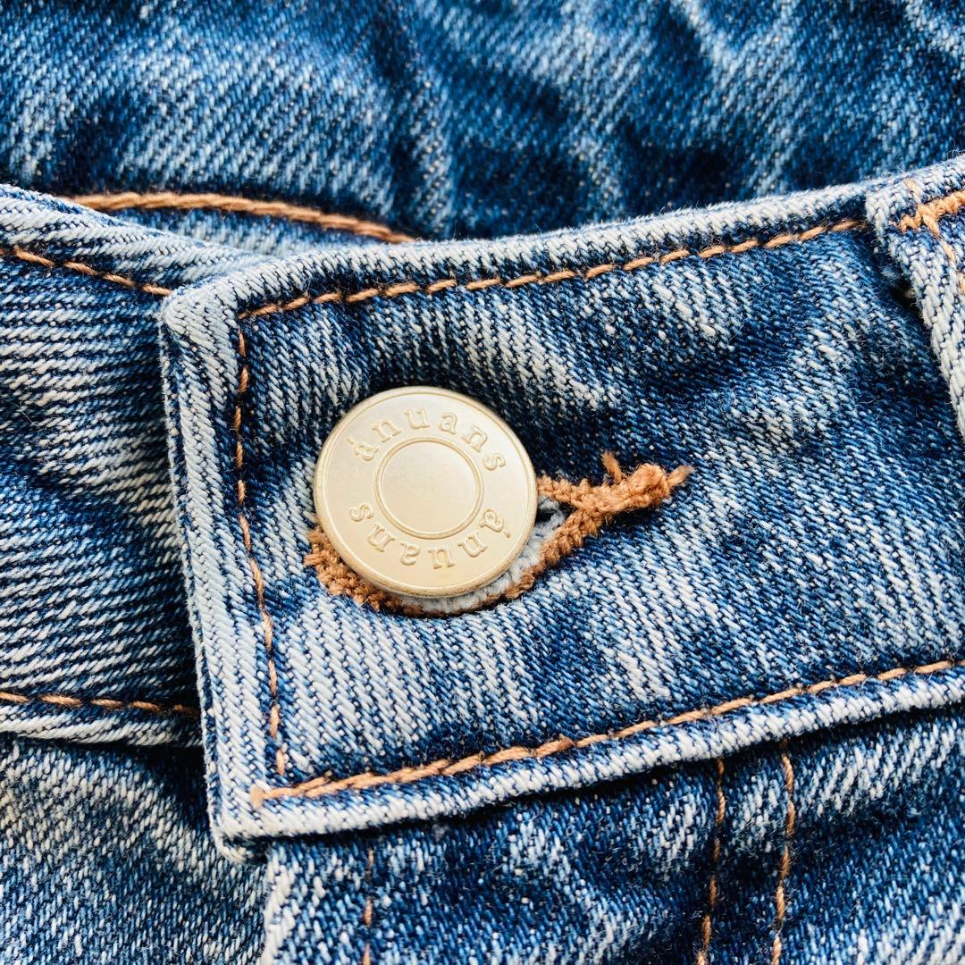 【未使用品】anuans アニュアンス ワイドレッグデニム ライトブルー 2