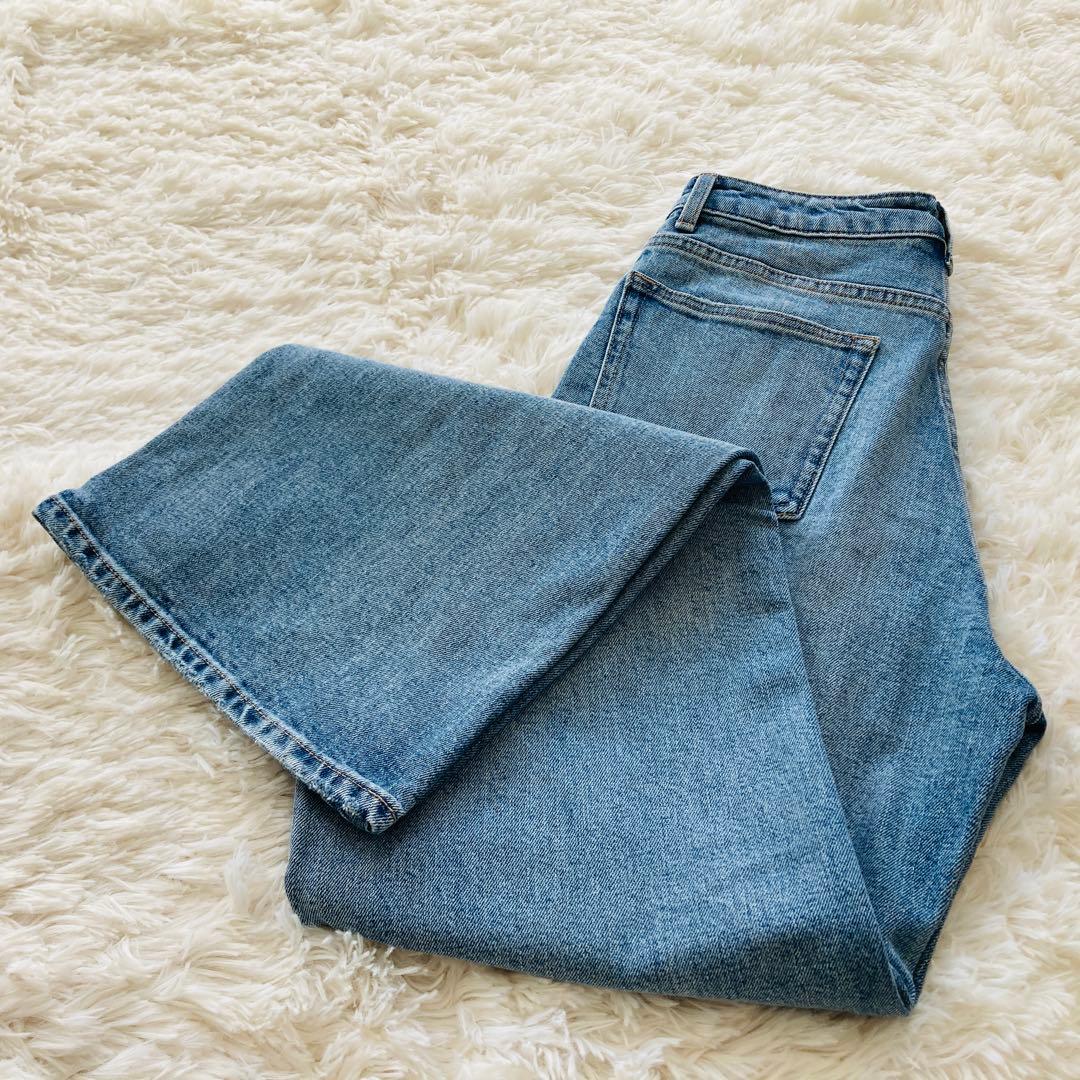 【未使用品】anuans アニュアンス ワイドレッグデニム ライトブルー 2