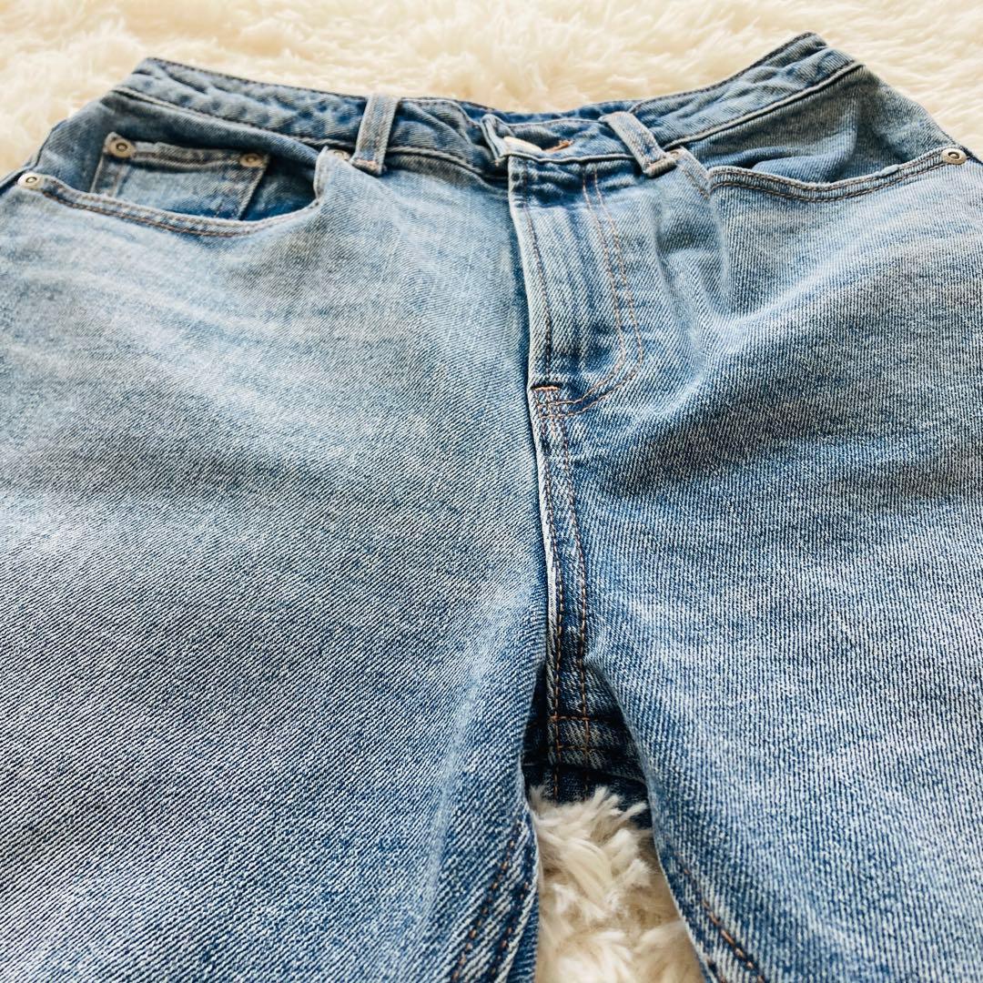 【未使用品】anuans アニュアンス ワイドレッグデニム ライトブルー 2