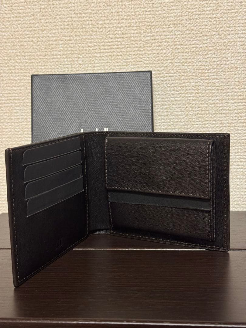 新品未使用　dunhill 二つ折り財布 ブラウンブラック