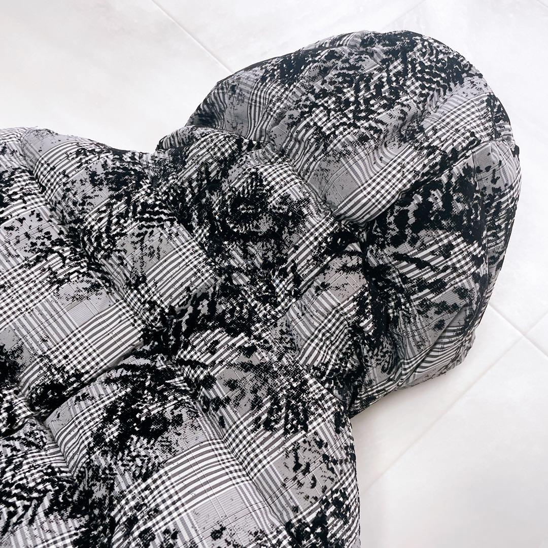 極美品✨近年 ヘルノ ラミナー ダウンブルゾン フロッキー加工 チェック柄 40