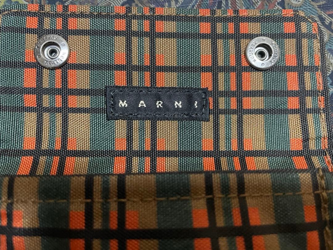 marni × porterコラボ チェック柄 ケース