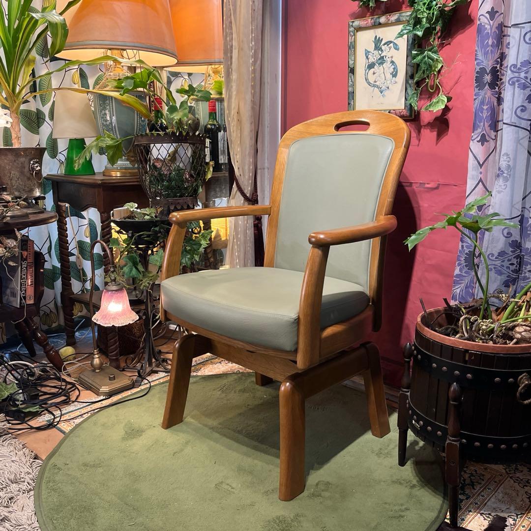 L 1 ヴィンテージ 浜本工芸 ロイヤル　３６０度回転　アームチェア