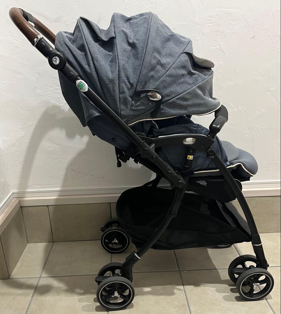 ⭐️週末限定⭐️ ラクーナビッテ　ラクーナ　アップリカ　ベビーカー　レザー　AB型