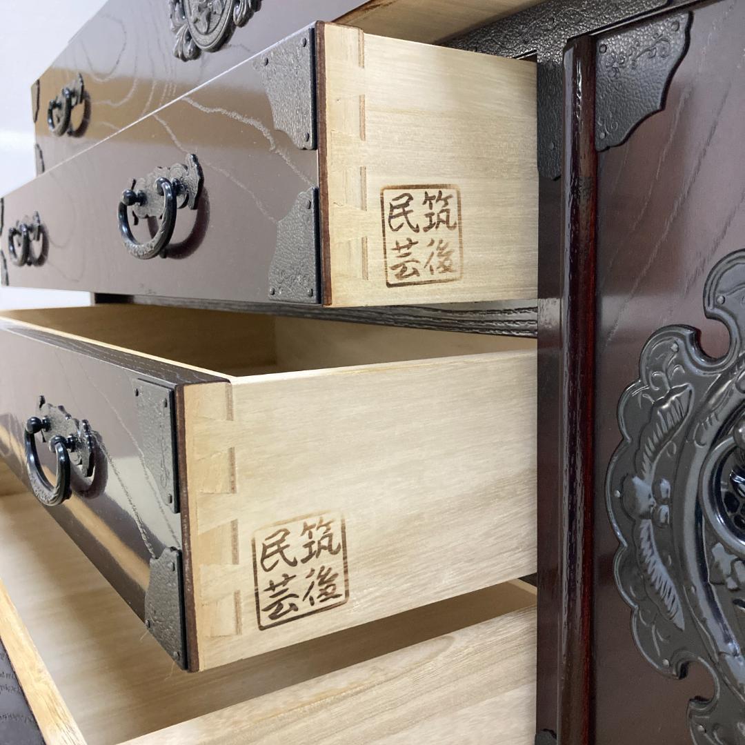 美品　筑後民芸　欅　ケヤキ　整理箪笥　チェスト　タンス　民芸家具　古民家