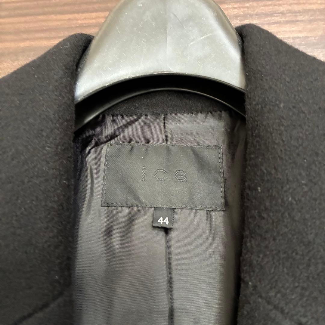 iCB ロングコート ウール チェスターコート 44 黒