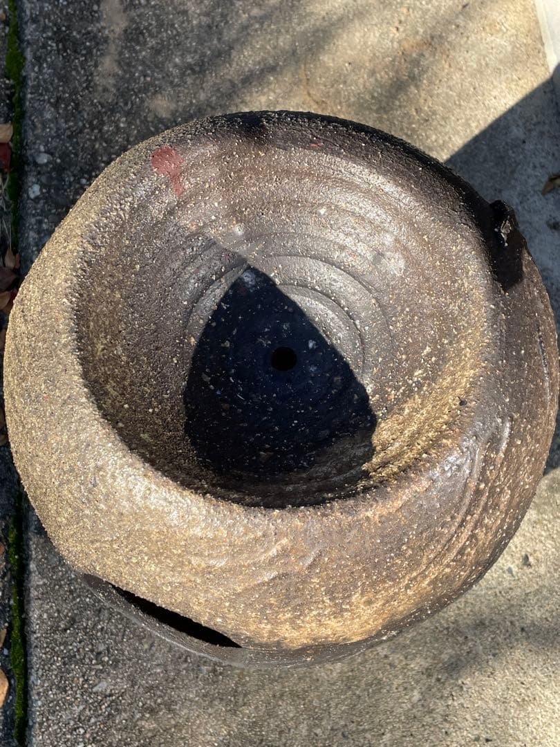 水琴窟　信楽焼