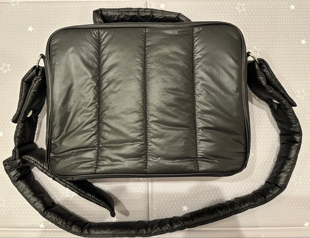 【Calin】 quilting mothers pouch bag black