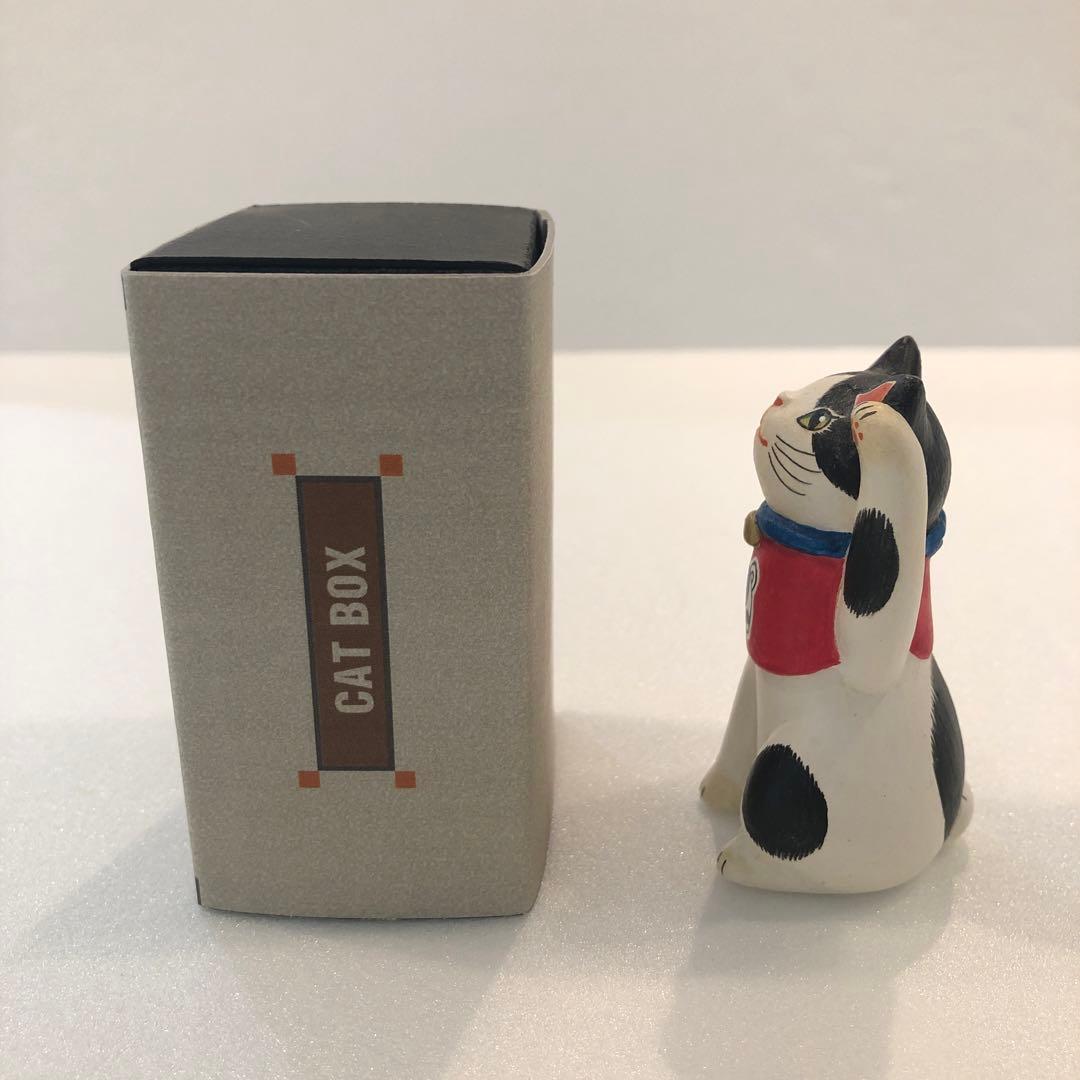 【新品】天野千恵美 招き猫 CATBOX 海猫堂 置物 犬張子 H7cm