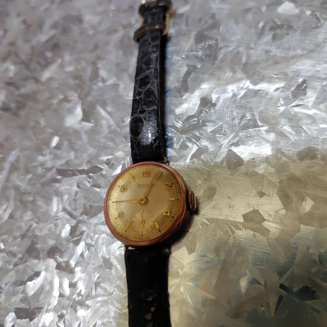 ALPROSA アンティーク　ビンテージ　手巻き　腕時計 18K