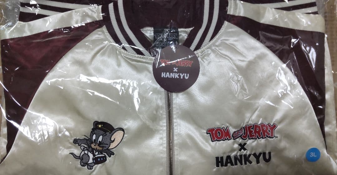 丸眞スカジャン「トムとジェリー×阪急電車」