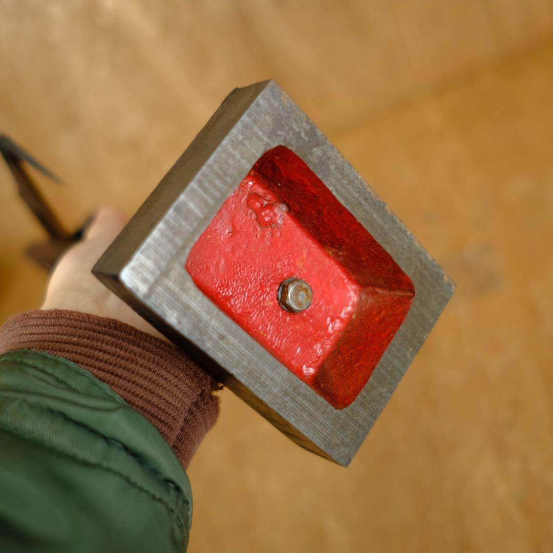 アンティーク　鉄製　トースカン　古道具　オブジェ　インテリア　彫刻　陶芸