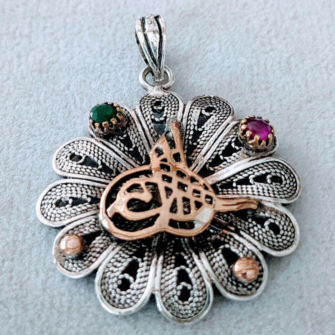 トルコ製 オスマントルコスタイル ペンダントトップ シルバー925