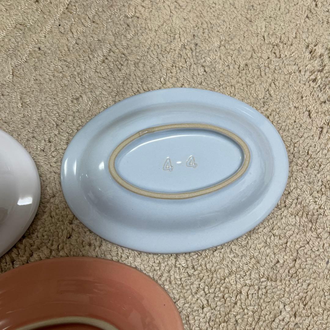 LE CREUSET ミニ・オーバル・プレート（5枚セット）ホリデーブランチ