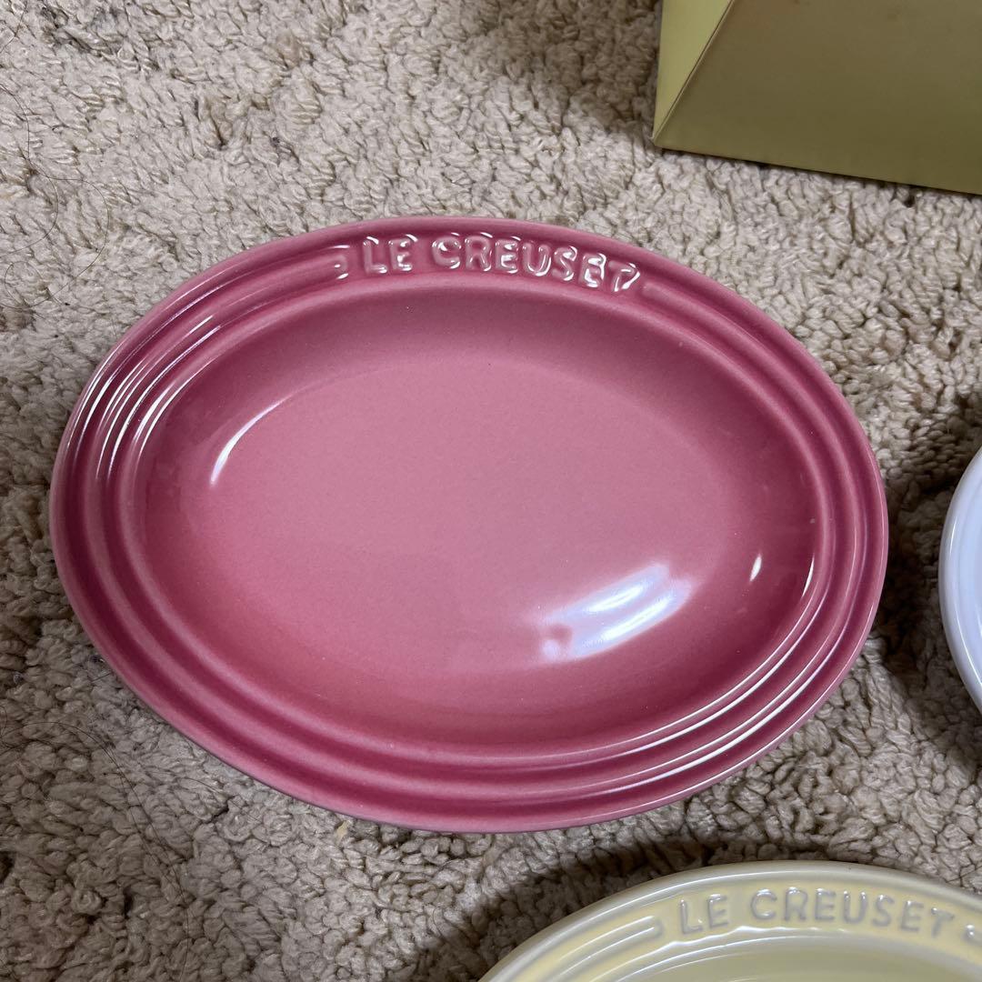 LE CREUSET ミニ・オーバル・プレート（5枚セット）ホリデーブランチ