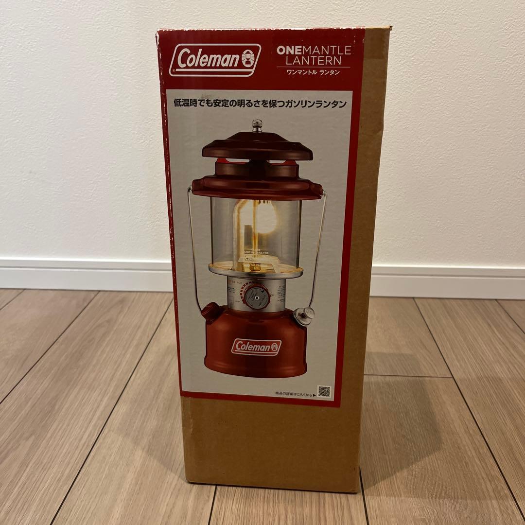 【新品未使用】コールマン ワンマントルランタン 赤