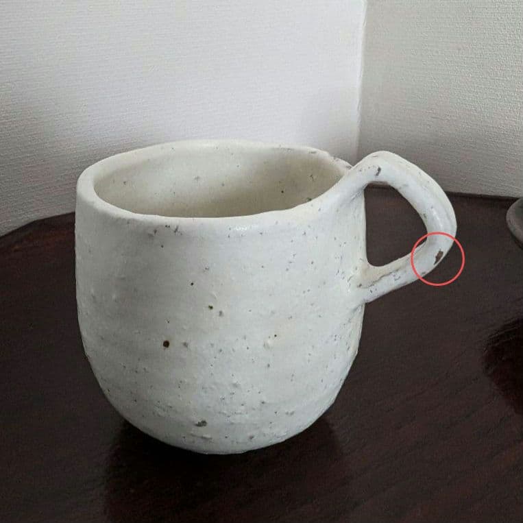 村上直子 パオ＆ユーポス うずらマグ shiromoegi