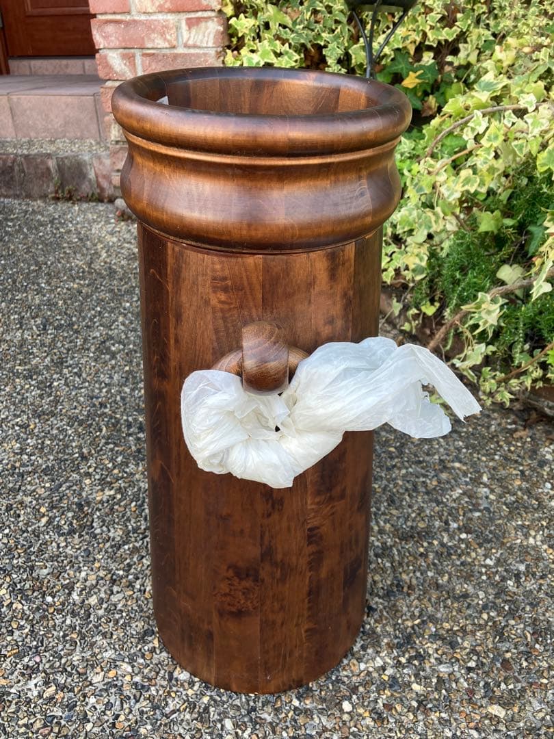 新品　未使用　イタリア製　木製傘立て　MADE IN ITALY アンティーク