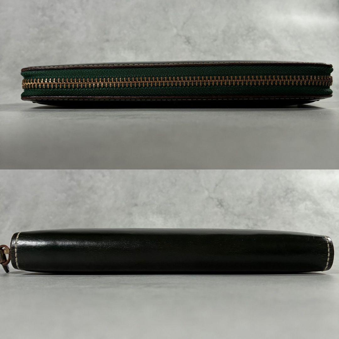 ガンゾー Ganzo コートバン ダークグリーン ラウンドファスナー 緑