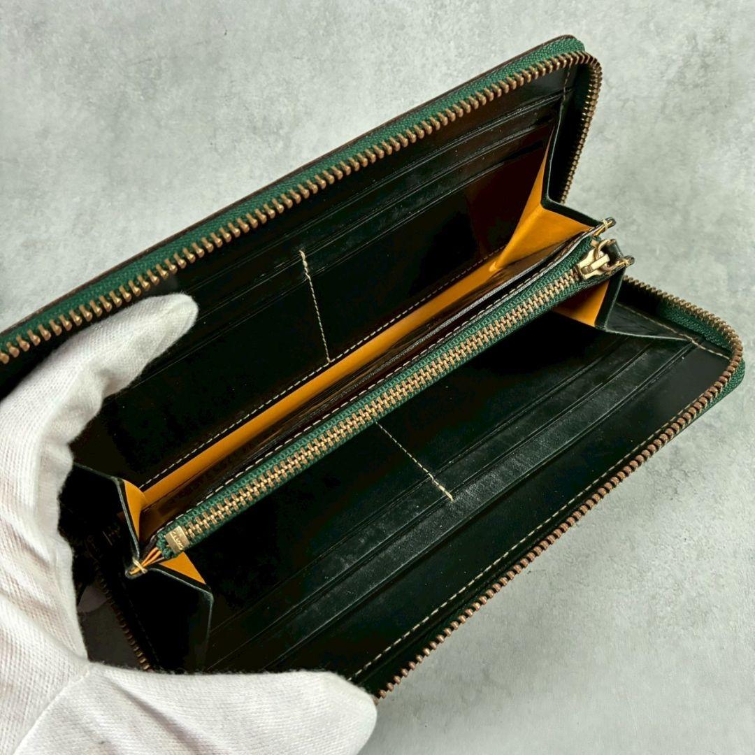 ガンゾー Ganzo コートバン ダークグリーン ラウンドファスナー 緑