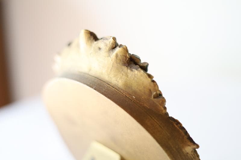 アンティーク　バーボラミラー