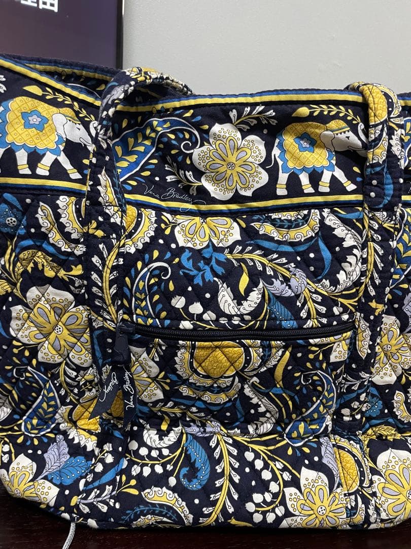vera bradley 花柄キルティングトートバッグ　ランチバッグセット