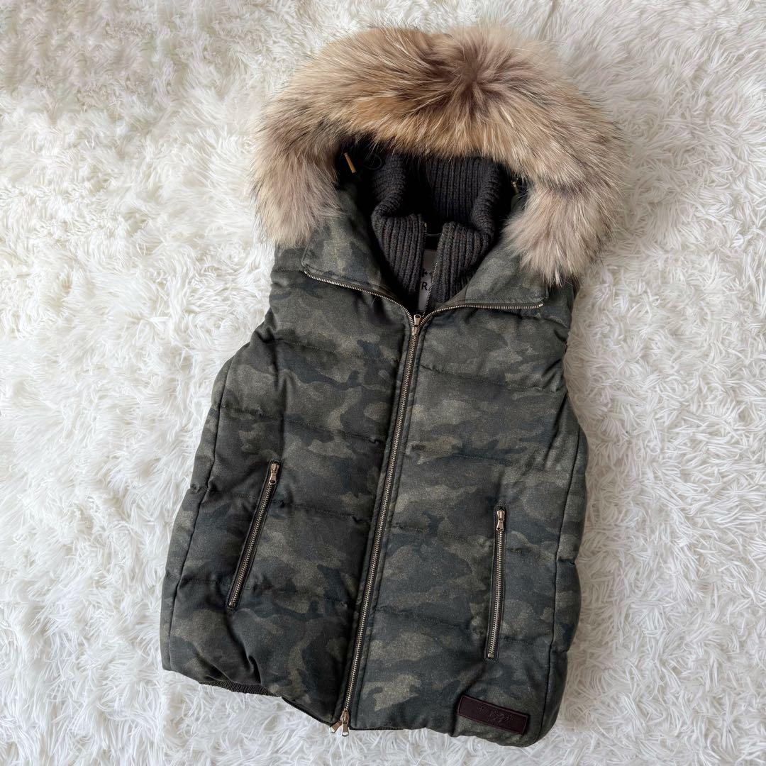 美品⭐︎TATRAS タトラス ダウンベスト カモフラ 迷彩　M レディース