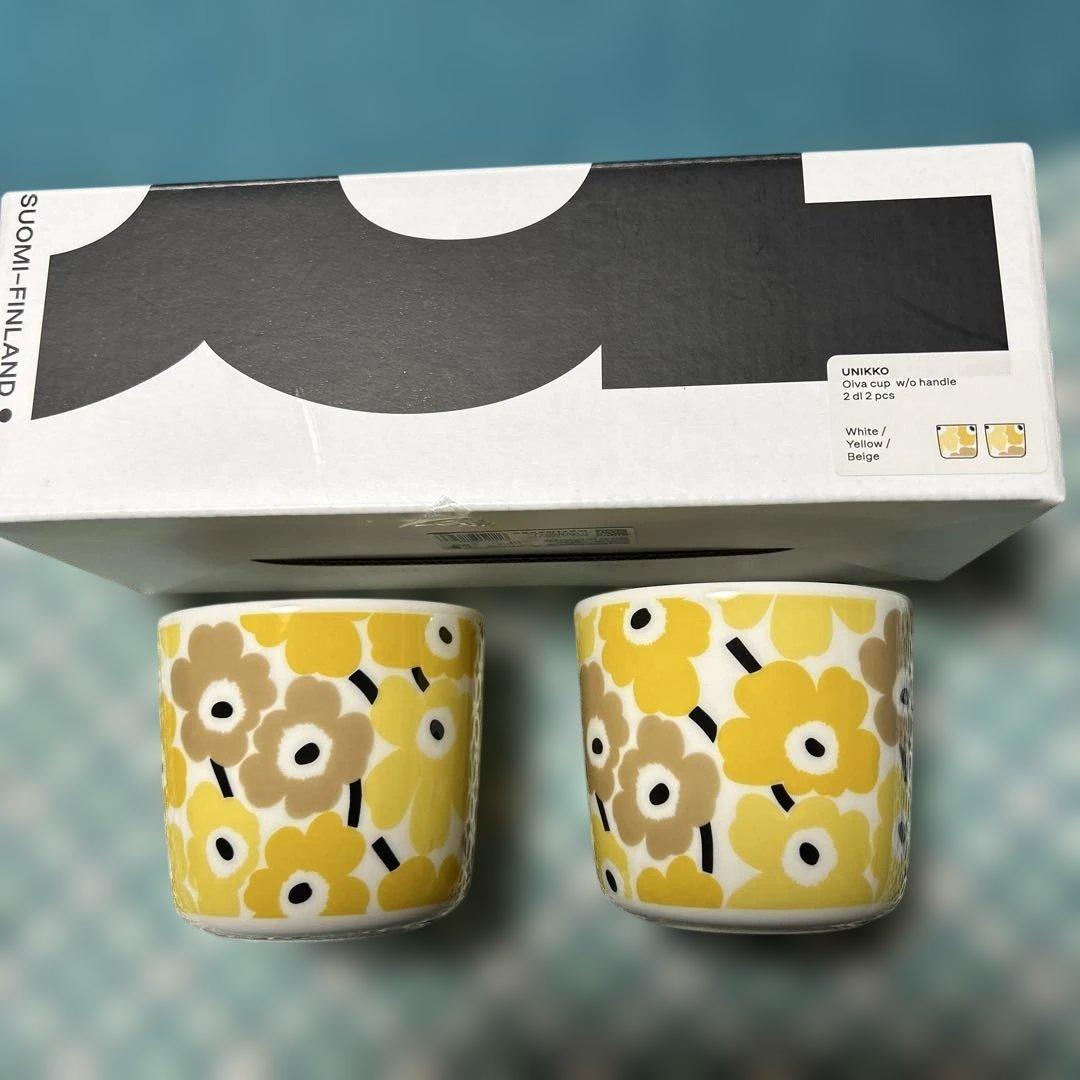 ✨新品未使用✨マリメッコ　ウニッコ　ラテマグ２個