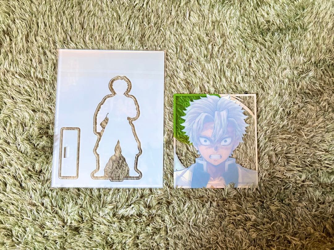 不死川実弥　アクリルスタンド　ミニクリア色紙