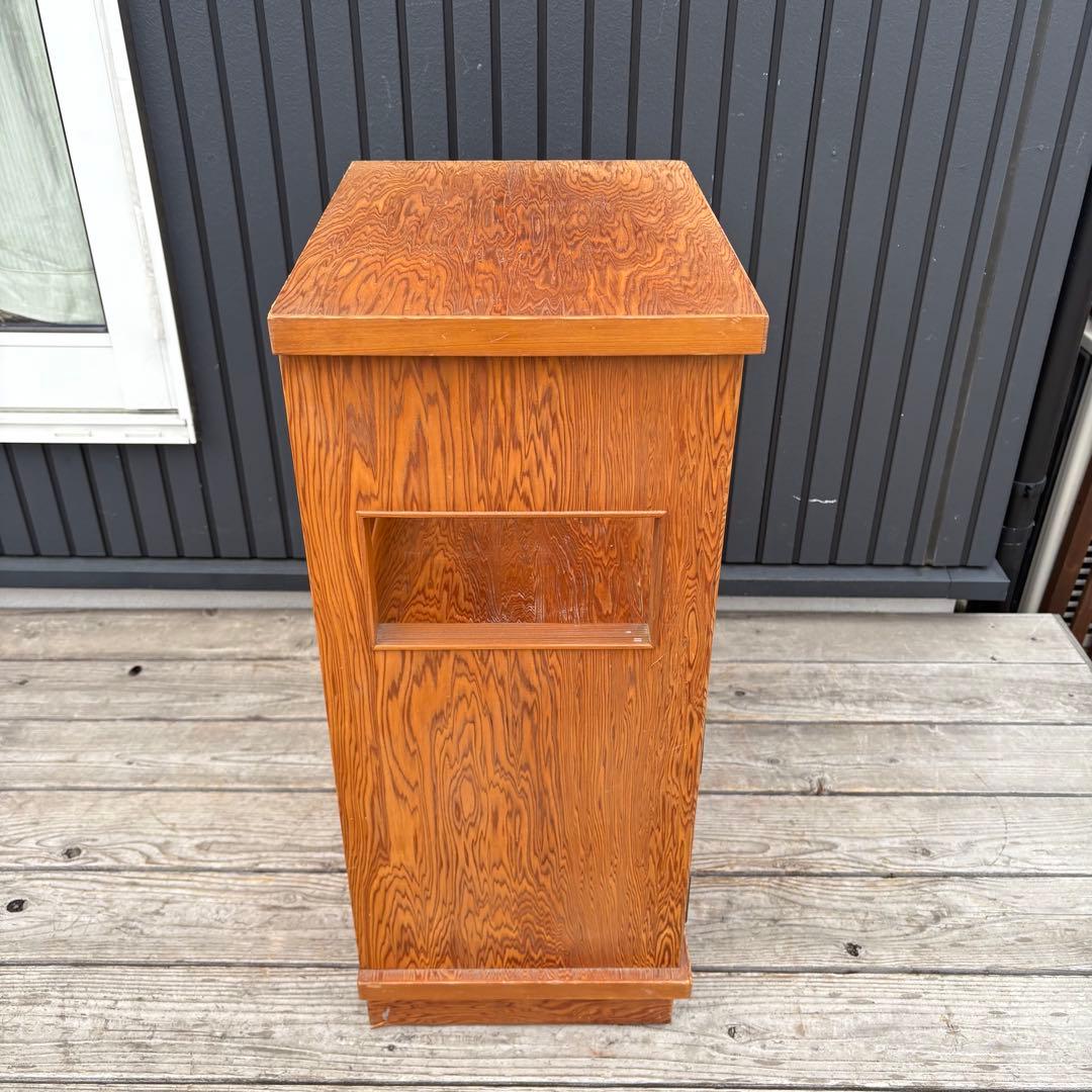 昭和レトロ 和風 木製電話台 花台 飾り棚 コールキャビネット 古道具 古家具