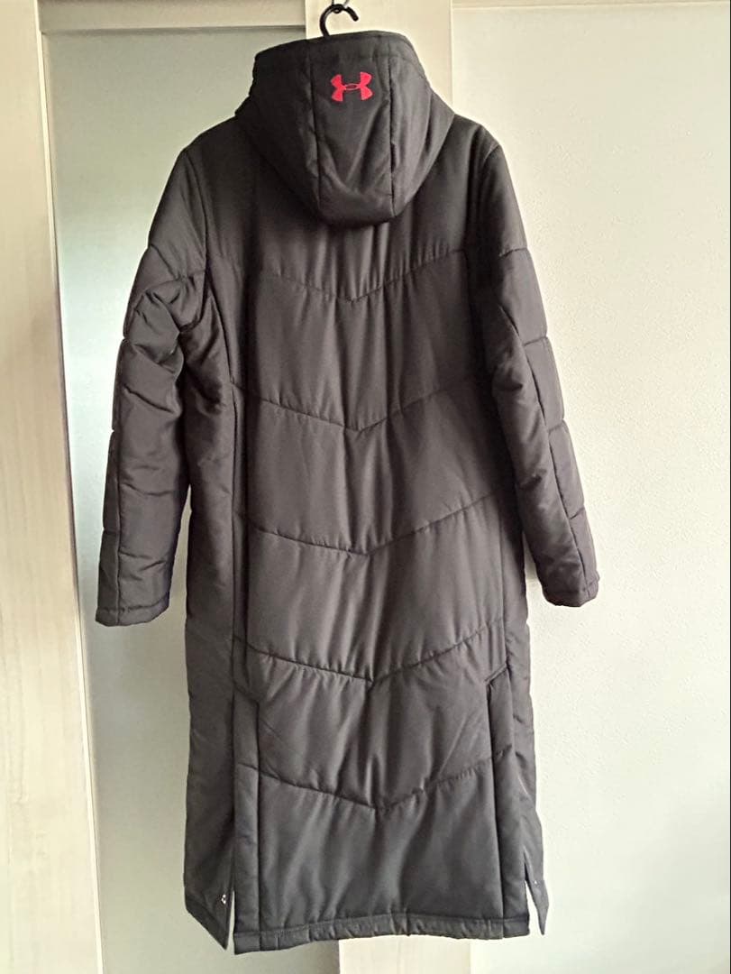 Under Armour フード付きベンチコート 黒　メンズ