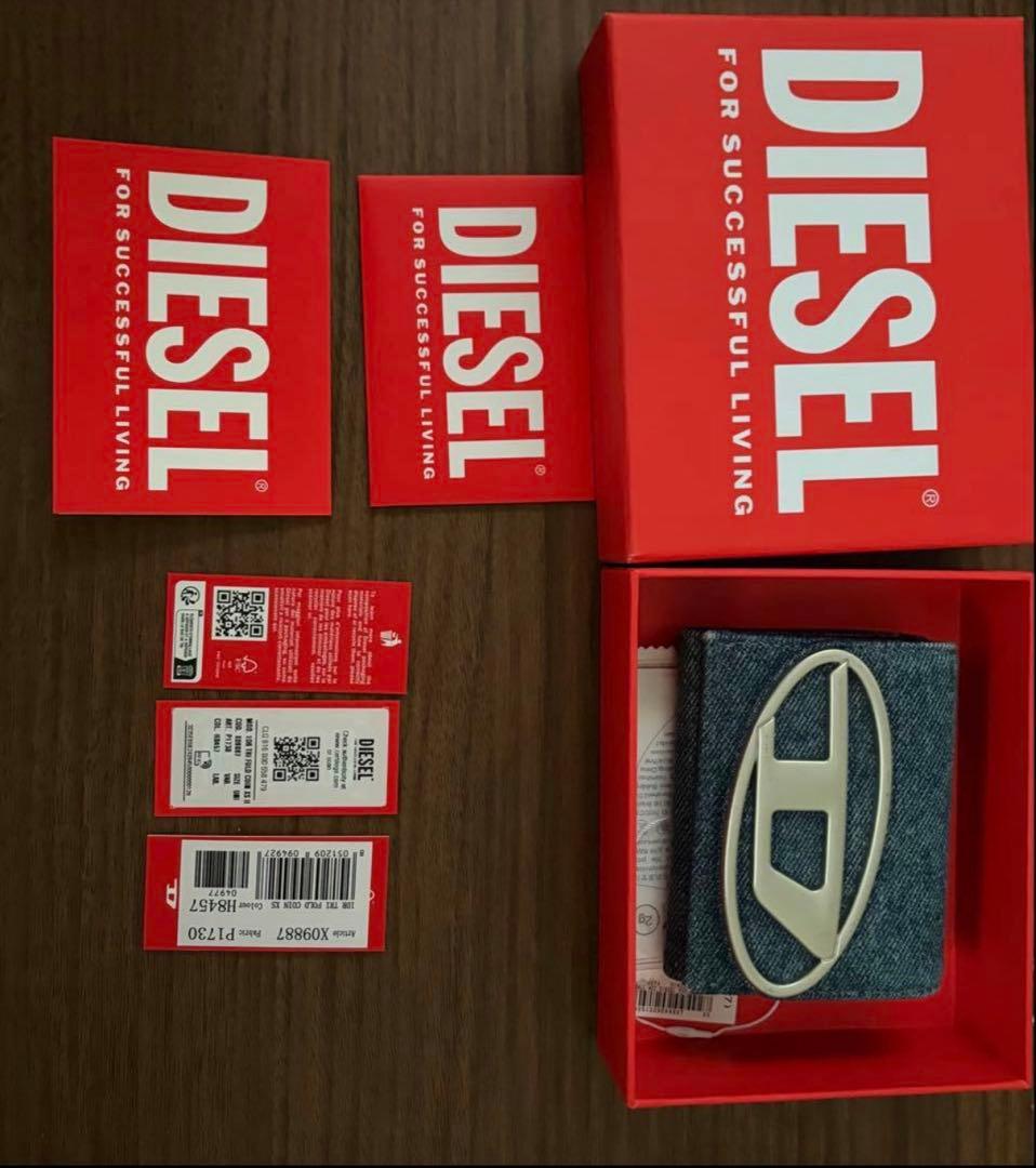 超美品✨正規品DIESEL デニム素材 財布 箱 保証書付き