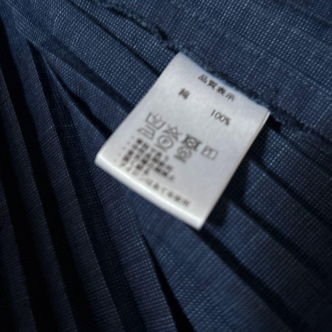 儀右衛門　ギエモン　久留米絣　プリーツ加工　スカート