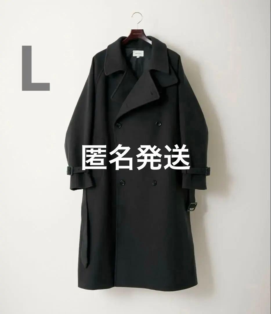 EMMA CLOTHESオーバーサイズメルトンダブルヨークラグラントレンチコート