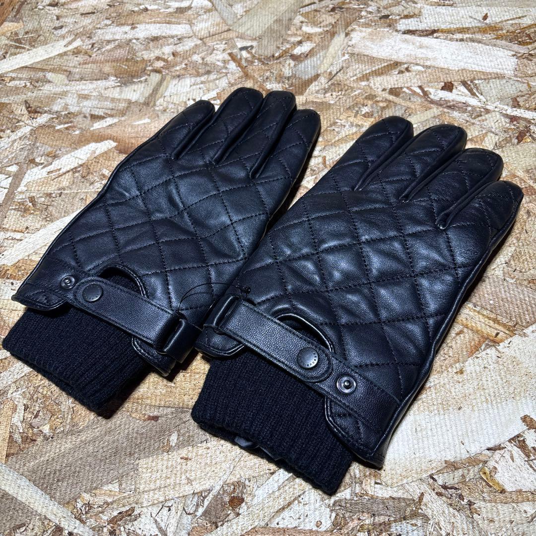 Barbour バブアー　キルティング　レザー　手袋　size Ｌ
