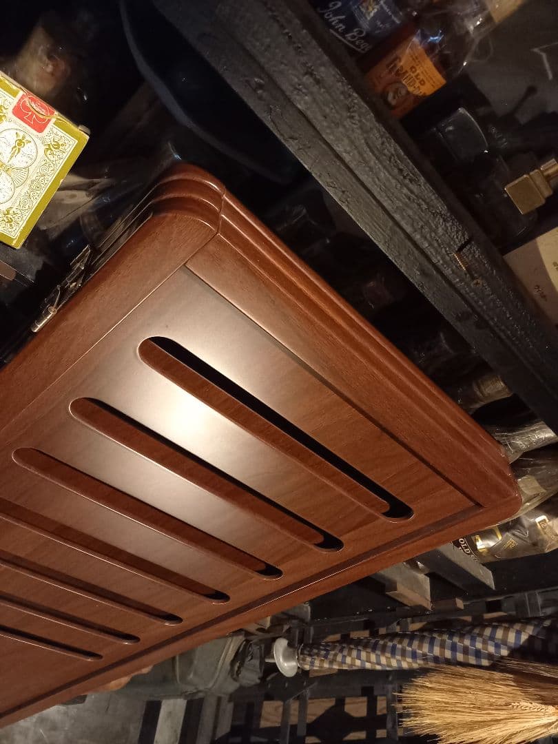 北欧　ミッドセンチュリー　モダン　ウッド　ルーバー　ミドル　パーテーション