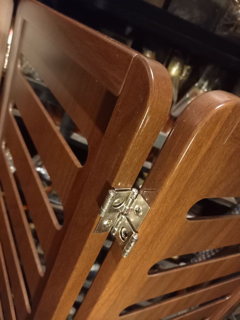 北欧　ミッドセンチュリー　モダン　ウッド　ルーバー　ミドル　パーテーション