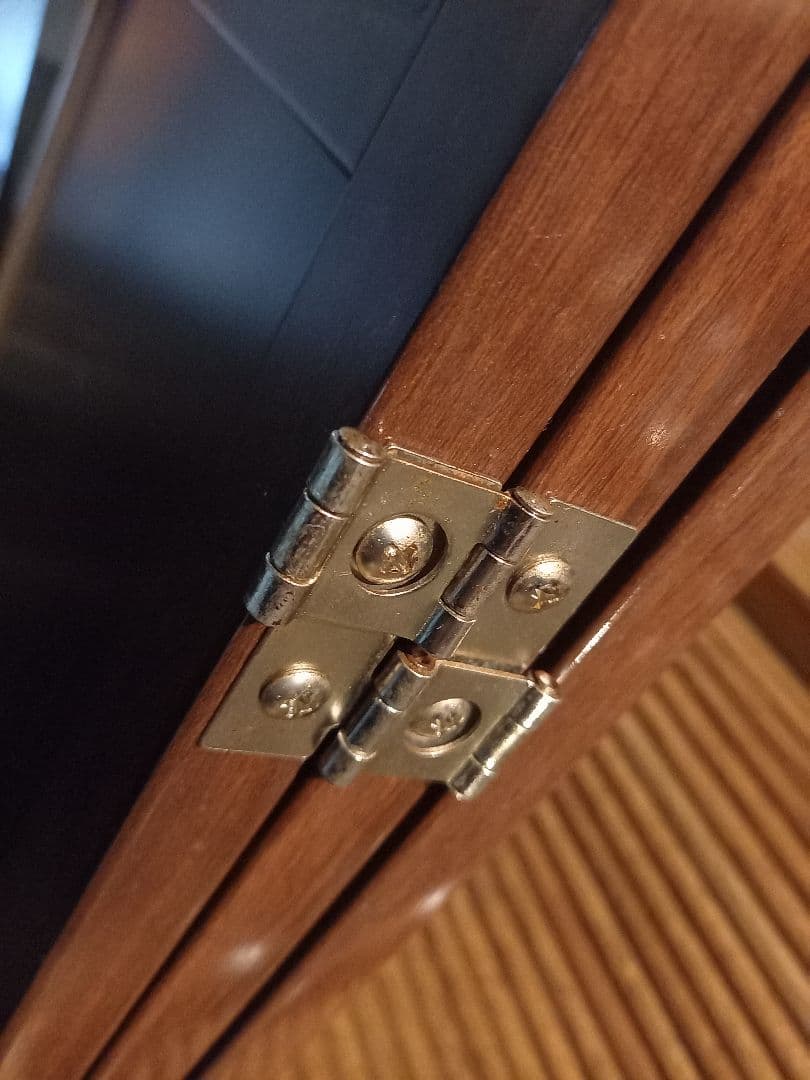 北欧　ミッドセンチュリー　モダン　ウッド　ルーバー　ミドル　パーテーション