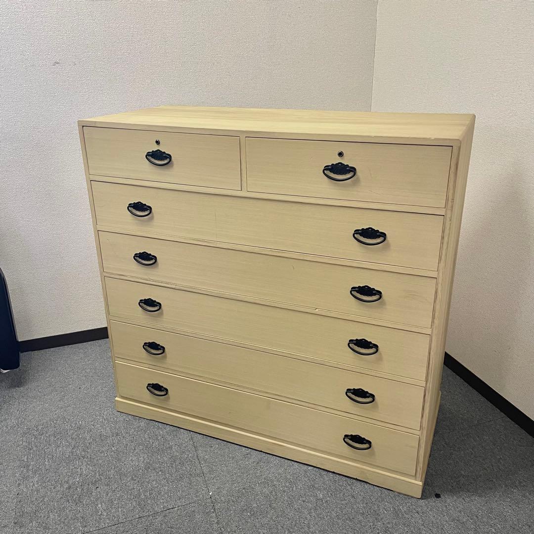 桐タンス 天然木 6段 日本製 高塚桐材商店 和箪笥 チェスト　M