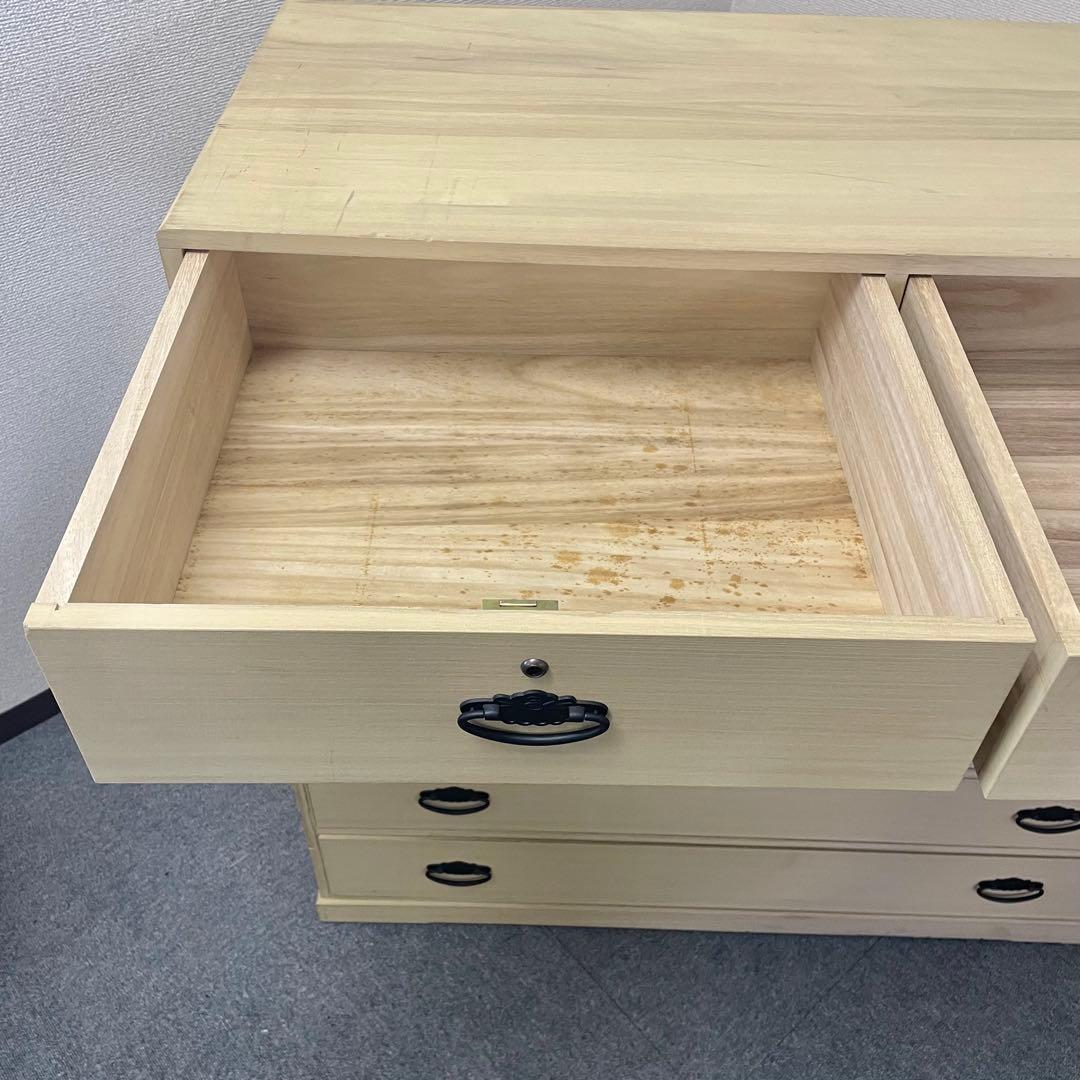 桐タンス 天然木 6段 日本製 高塚桐材商店 和箪笥 チェスト　M