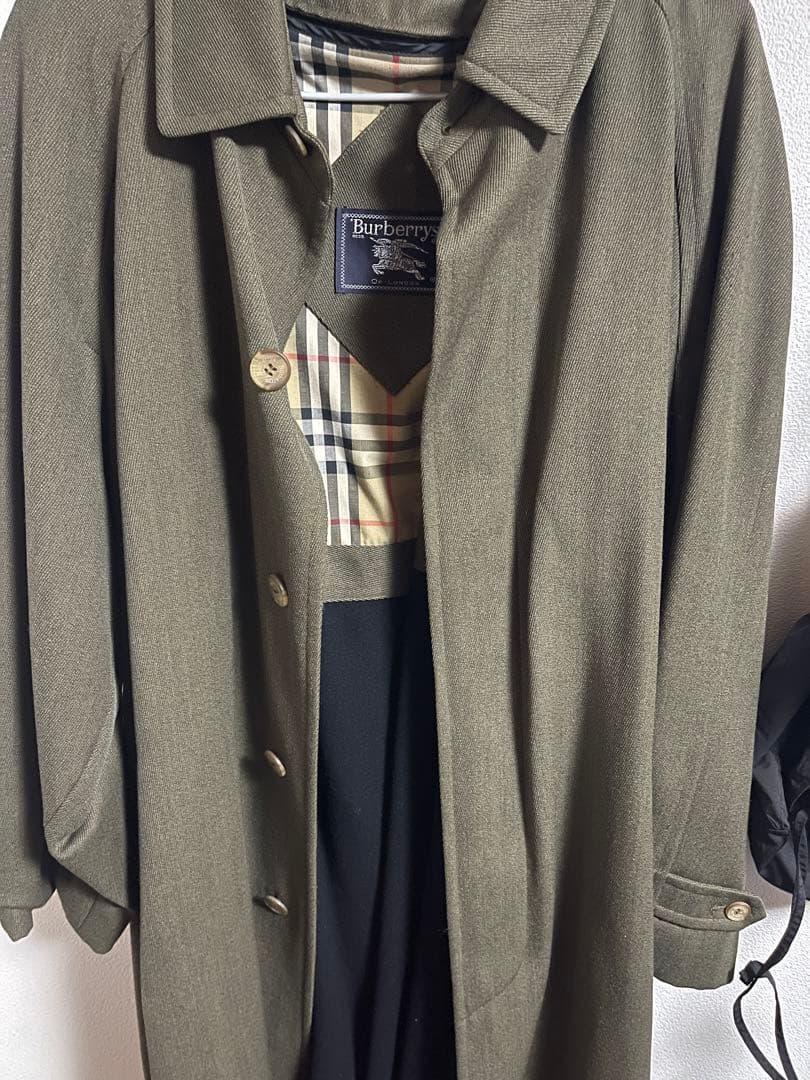 Burberry ステンカラーコート R 42 オリーブグリーン