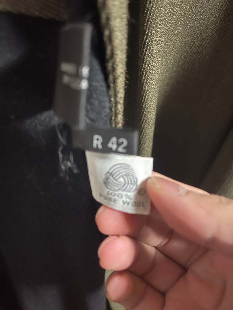 Burberry ステンカラーコート R 42 オリーブグリーン