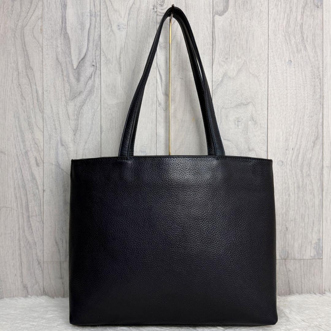 美品♡A4可♡HushTug ハッシュタグ レザー ショルダー トートバッグ