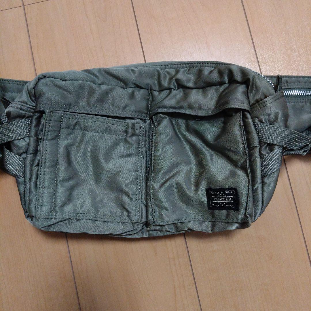 PORTER ボディバッグ ブラック＆オリーブ