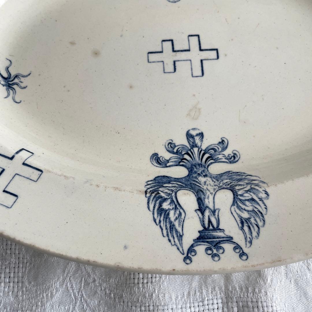 フランス アンティーク リュネヴィル ロレーヌ十字 オーバル皿